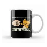 Humuts Best Cat Dad Ever Funny Cat Daddy Father Day Vintage 09 Kupa Bardak
