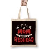 Humuts Best Kind Of Mom Raises Redhead Ginger Son Daughter Mother Bez Uzun Saplı Açık Bej Rengi Çanta