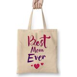 Humuts Best Mom Ever Anneler Günü 01 Bez Çanta