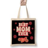 Humuts Best Mom Ever Gifts Anneler Günü 010 Bez Çanta