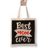 Humuts Best Mom Ever Gifts Anneler Günü 03 Bez Çanta
