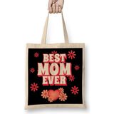 Humuts Best Mom Ever Gifts Anneler Günü 04 Bez Çanta