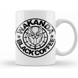 Humuts Black Panter Marvel Wakanda Black Coffee Beyaz Kupa