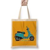 Humuts Blue Vespa Bez Kadın Günlük Çanta