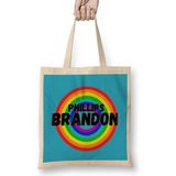 Humuts Brandon Phillips Carton Art Baseball Gifts Vintage Retro Rainbow For Boys And Dad Bez Çanta