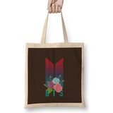 Humuts Bts Army Gift Logıo Merch Flowers Bez Çanta