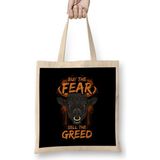 Humuts Buy The Fear Sell The Greed Bull Market Trader Bez Uzun Saplı Açık Bej Rengi Çanta