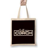 Humuts Call Me Coach Mentor Trainer Mindset Blogger Content Creator Bez Uzun Saplı Açık Bej Rengi Çanta