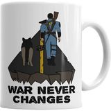 Humuts Camiseta Fallout War Never Changes Cambrıdge Beyaz Kupa