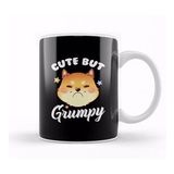 Humuts Cat Cute But Grumpy Cute Kitty Is Cute But Grumpy Kitten Upset Pouting Kupa Bardak
