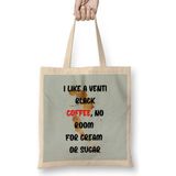 Humuts Cat Funny Coffee Drinks Art Lover Gift Quote - Vintage Retro Rainbow Style Bez Kadın Günlük Çanta