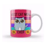 Humuts Cat Mom Mothers Day Gifts Best Cat Mom Ever Funny Gifts Kupa Bardak