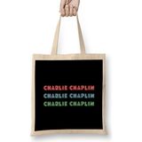 Humuts Charlie Chaplin Quotes Art Giift - Vintage Retro Style Bez Çanta