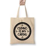 Humuts Coding is My Cardio Fitness Gym Workout Mens Womens Bez Çanta