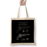 Humuts Colt Revolver 1850 Patent Blueprint Bez Çanta