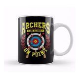 Humuts Cute Archers Are Always On Point Funny Archery Pun Kupa Bardak