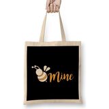 Humuts Cute Be Mine Bee Valentine's Day Adorable Pun Bez Çanta
