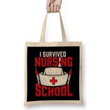 Humuts Cute I Survived Nursing School Rn Graduation Bez Çanta
