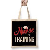 Humuts Cute Nurse In Training Nursing Student RN Uzun Saplı Bez Çanta