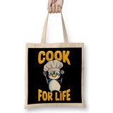 Humuts Cute Penguin Cook For Life Cooking Kitchen Animal Bez Çanta