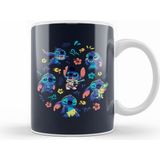 Humuts Cute Stitch Pattern Beyaz Kupa