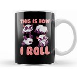 Humuts Cute This Is How I Roll Panda Funny Little Bear Kupa Bardak