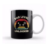 Humuts Dad Level Unlocked Gaming New Dad Baby Announcement Fathers Day Daddy To Be Video Game First Kupa Bardak