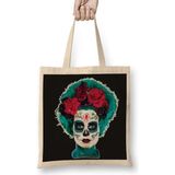 Humuts Day Of The Dead Bride Açık Bej Uzun Saplı Bez Çanta