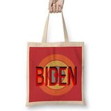 Humuts democrat biden 2024 Election - Vintage Retro Rainbow Style Uzun Saplı Bez Çanta