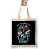 Humuts Do You Even Lift Bro Ski Lift Pun Snowboard Ski Bez Kadın Günlük Çanta