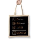Humuts Doctor Engineer Artist Dentist 015 Bez Kadın Günlük Çanta
