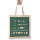 Humuts Doctor Engineer Artist Dentist 018 Bez Kadın Günlük Çanta