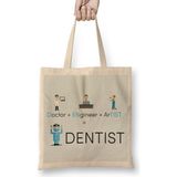 Humuts Doctor Engineer Artist Dentist 019 Bez Kadın Günlük Çanta
