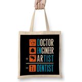 Humuts Doctor Engineer Artist Dentist 022 Bez Kadın Günlük Çanta