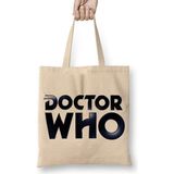 Humuts Doctor Who 02 Açık Bej Uzun Saplı Bez Çanta