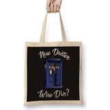 Humuts Doctor Who New Doctor Açık Bej Uzun Saplı Bez Çanta