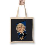 Humuts Doctor Who the First Doctor Uzun Saplı Açık Bej Bez Çanta