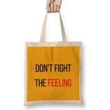 Humuts Don't Fight The Feeling Exo Açık Bej Uzun Saplı Bez Çanta