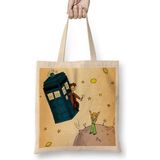 Humuts Dr. Who Küçük Prens Açık Bej Uzun Saplı Bez Çanta
