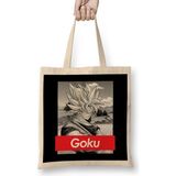 Humuts Dragon Ball Z Goku Red Band Açık Bej Uzun Saplı Bez Çanta