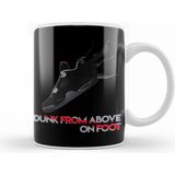 Humuts Dunk From Above On Foot Air Jordan Iv 4 Beyaz Kupa