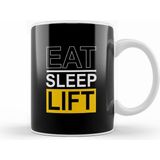 Humuts Eat Sleep Lift Beyaz Kupa