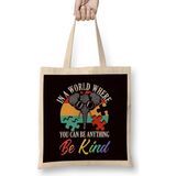 Humuts Elephant Autism Awareness Support Autistic Heart Puzzle Kind Bez Uzun Saplı Açık Bej Rengi Çanta