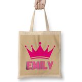 Humuts Emily-Name Personalized Custom - Vintage Retro Rainbow Style Design Gift Baby-Gift For Her Bez Kadın Günlük Çanta