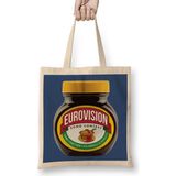 Humuts Eurovision Marmite Jar Açık Bej Uzun Saplı Bez Çanta