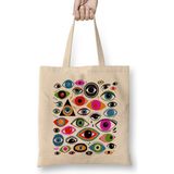 Humuts Evil Eye Rengarenk Meditasyon Bez Çanta