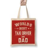 Humuts Fathers Day Worlds Best Biker And Dad Bez Uzun Saplı Açık Bej Rengi Çanta