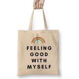 Humuts Feeling Good With Myself Bez Uzun Saplı Açık Bej Rengi Çanta