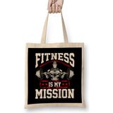 Humuts Fitness is My Mission Motivated Weightlifter Bez Çanta