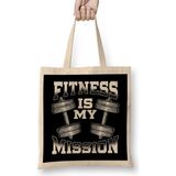 Humuts Fitness is My Mission Motivated Weightlifting Gym Bez Çanta
